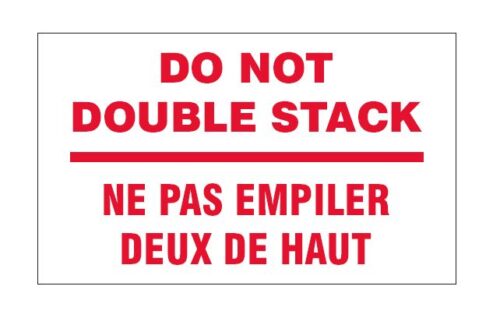 Do Not Double Stack Label X Bilingual Label Keypak Ca