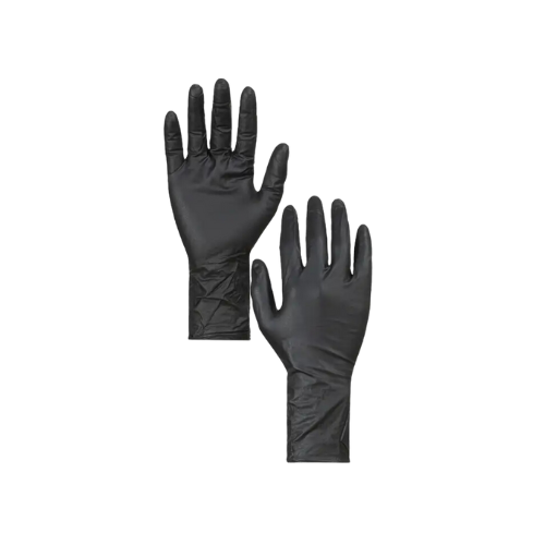 Large black online latex gloves